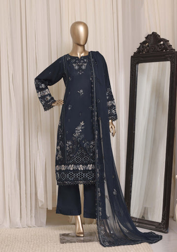 Sadabahar Luxury Slub Lawn Embroidery Stitched Vol-08 Collection 2026. LEL-1011