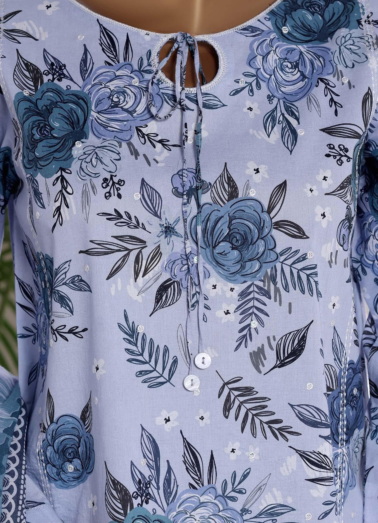 HZ °GULDOZI° Luxury Lawn Embroidery 3Piece Stitched Collection 2026 D#07