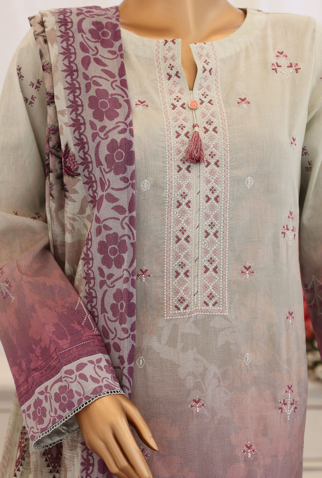 Virsa by HZ Textiles Embroidered Lawn Unstitched 3Piece Collection 2026 D#-07