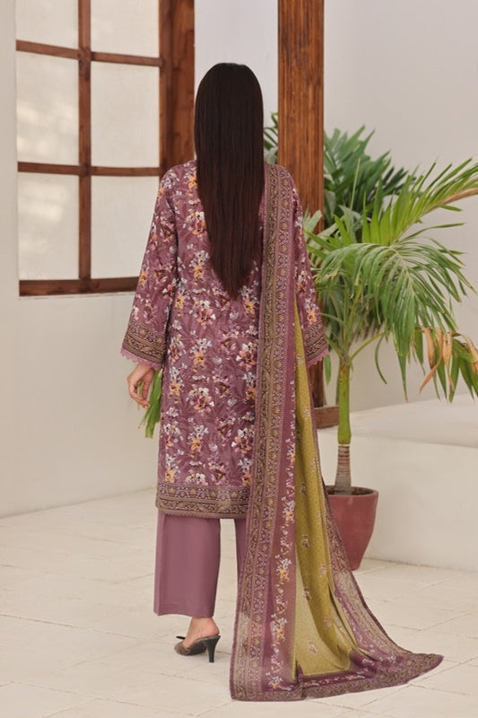 Aizal By Inaya Luxury Lawn Printed Vol-2 3Piece Stitched Collection 2026 AZIN-03