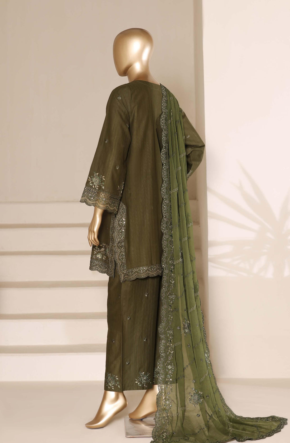 Sadabahar Luxury Slub Viscous Lawn Embroidery With Chiffon Embroidery Dupatta Stitched Vol-05 Collection 2026. LEL-25