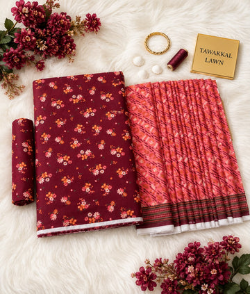Tawakkal Luxury Lawn  Digital Printed 3Piece Unstitched_ COLLECTION 2026 D#-20