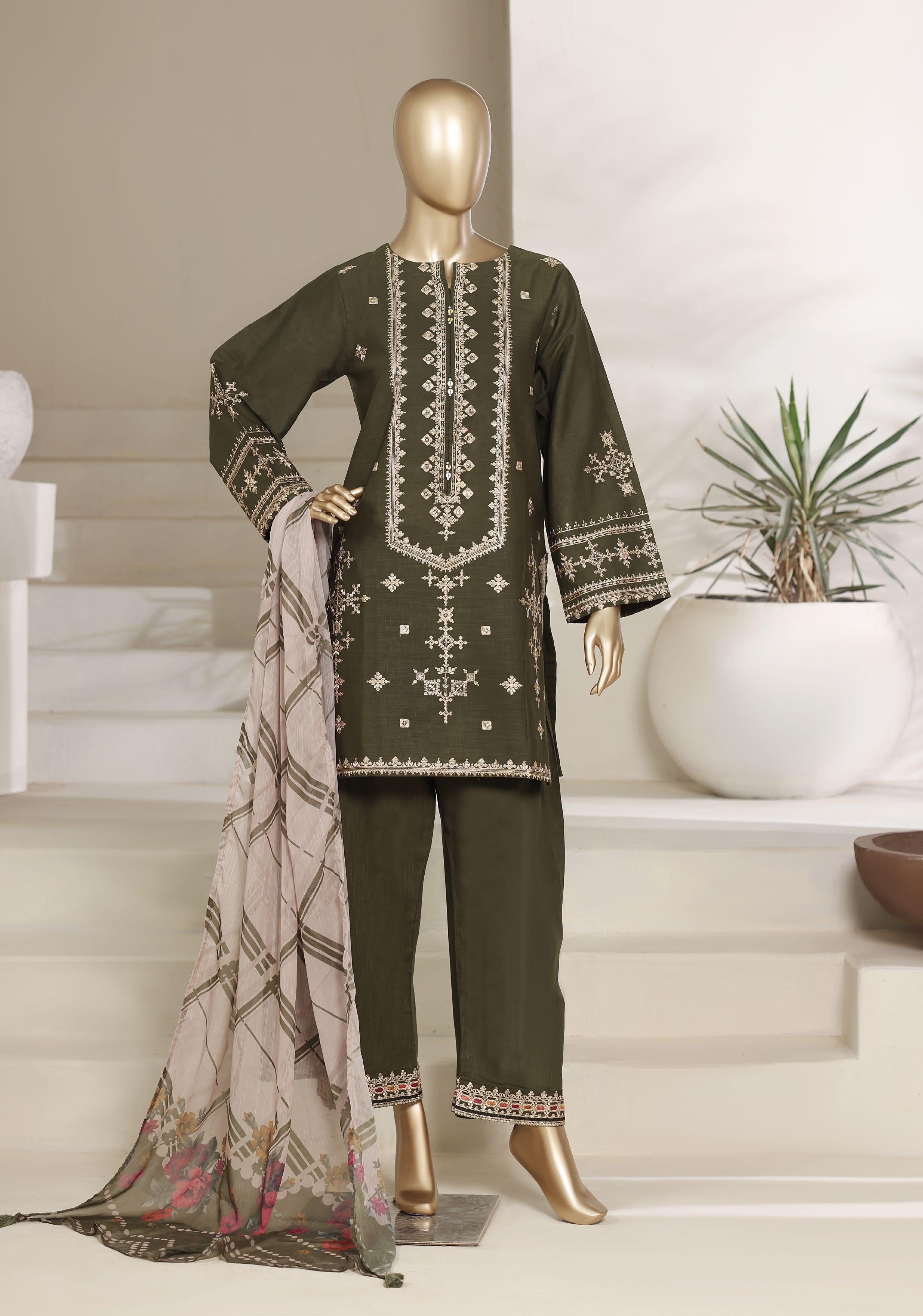 Sadabahar Festive Luxury Lawn Cotton Embroidery 3Piece Stitched COLLECTION 2026. D-01