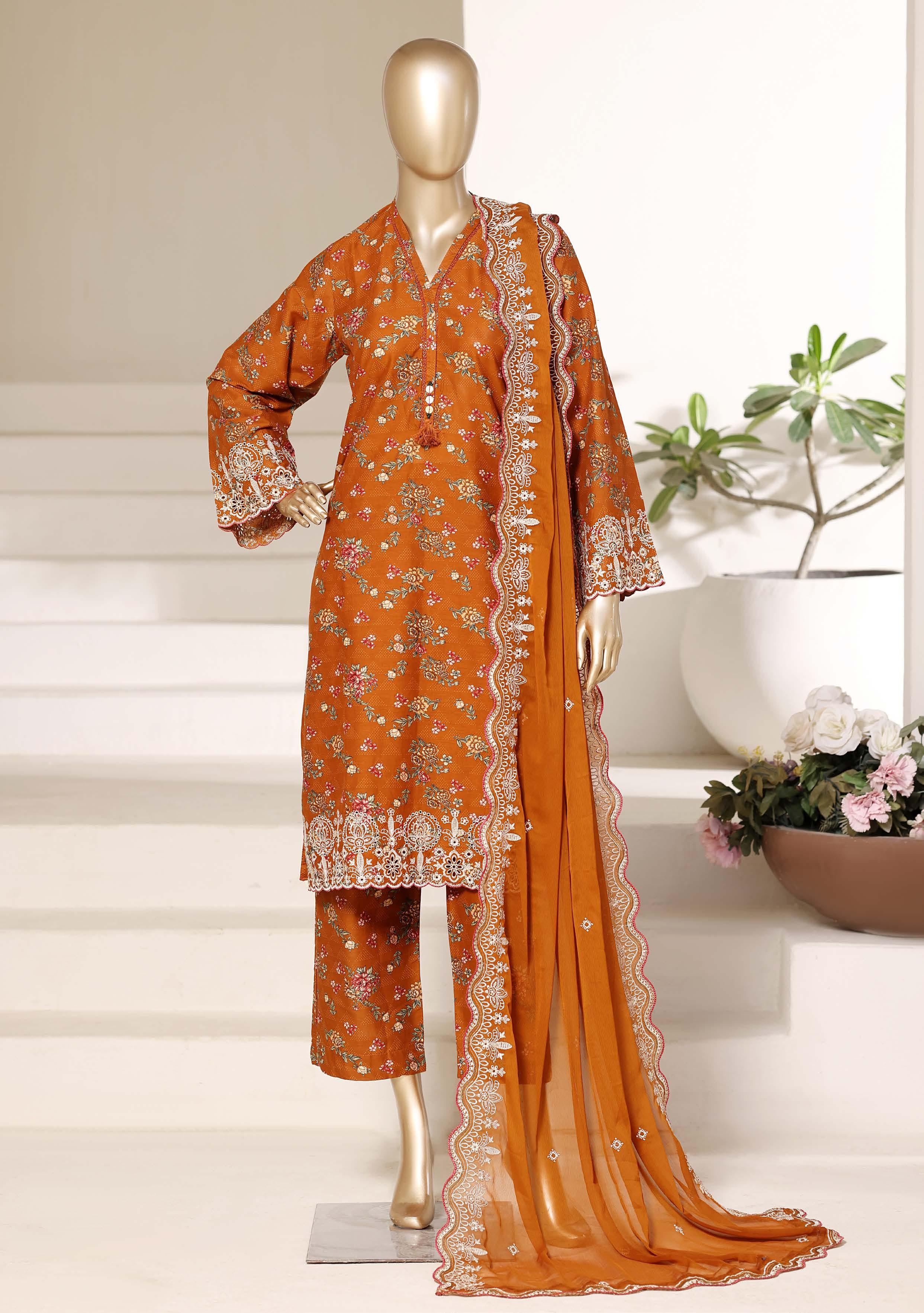 Sadabahar Luxury Regal Lawn With Chiffion Embroidery Dupatta 3Piece Stitched Vol-02 Eid Festive Edition Collection 2026. D#-03