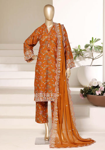Sadabahar Luxury Regal Lawn With Chiffion Embroidery Dupatta 3Piece Stitched Vol-02 Eid Festive Edition Collection 2026. D#-03