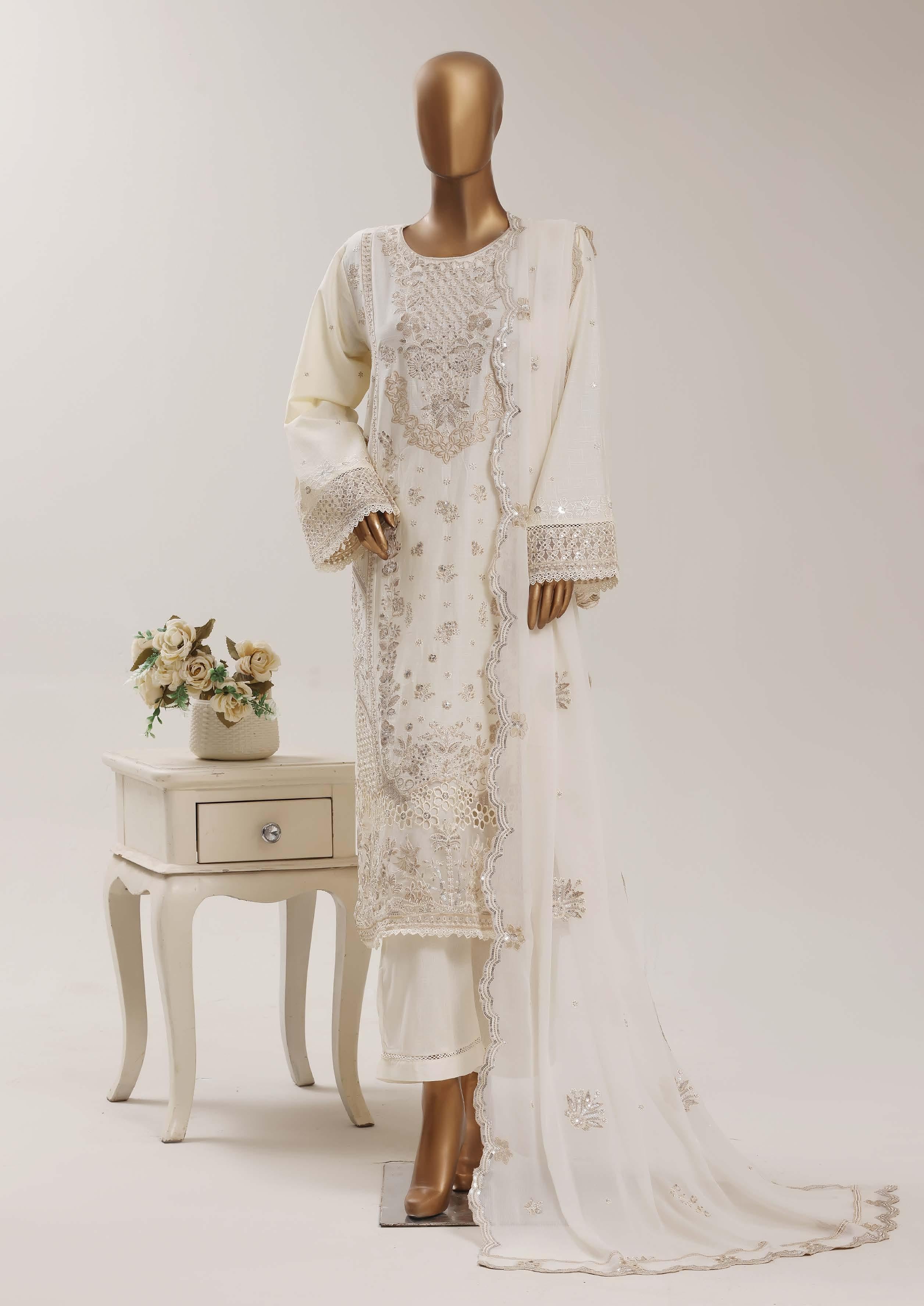 Sadabahar Luxury Slub Lawn Embroidery Stitched Vol-15 Collection 2026. LEL-01