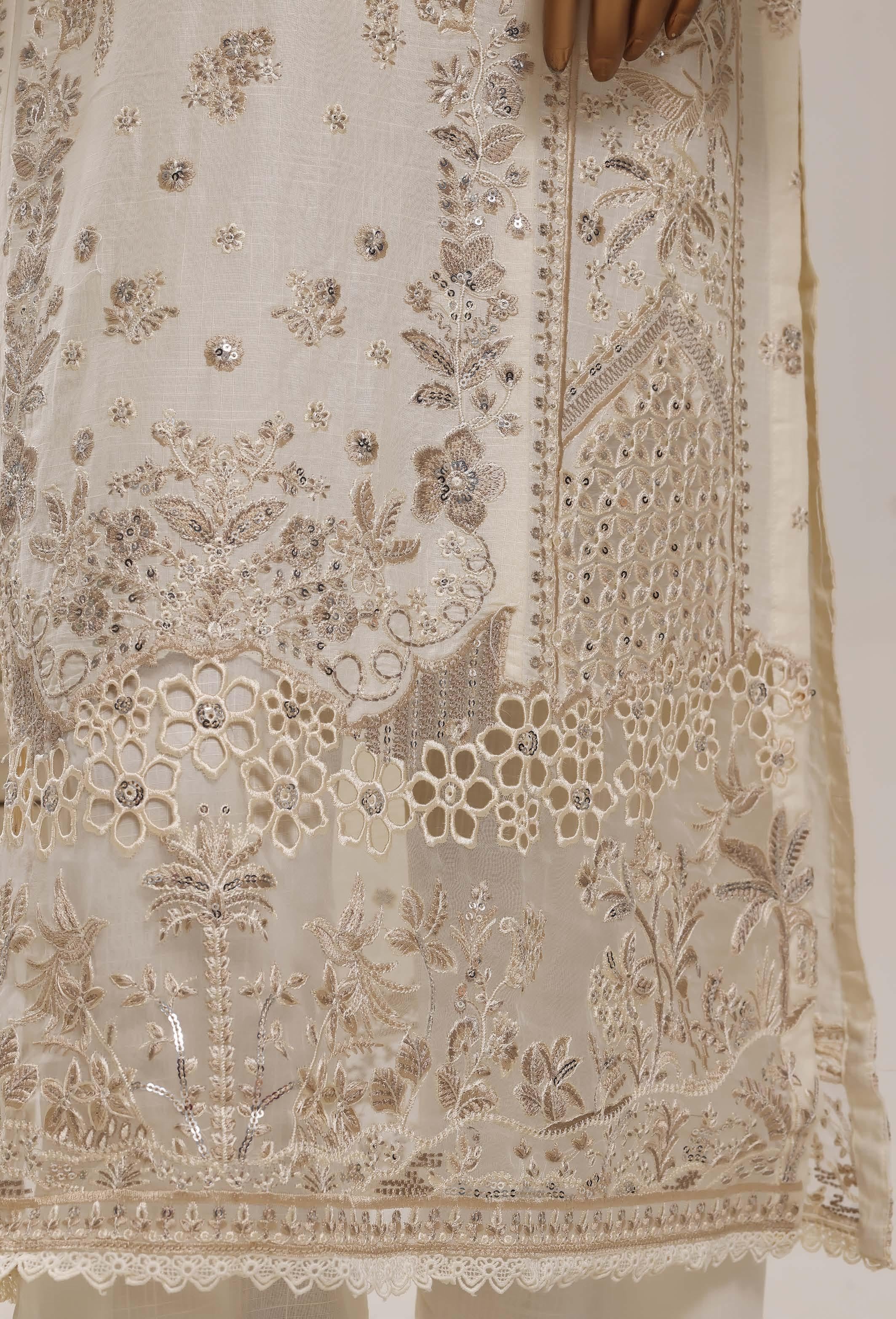 Sadabahar Luxury Slub Lawn Embroidery Stitched Vol-15 Collection 2026. LEL-01