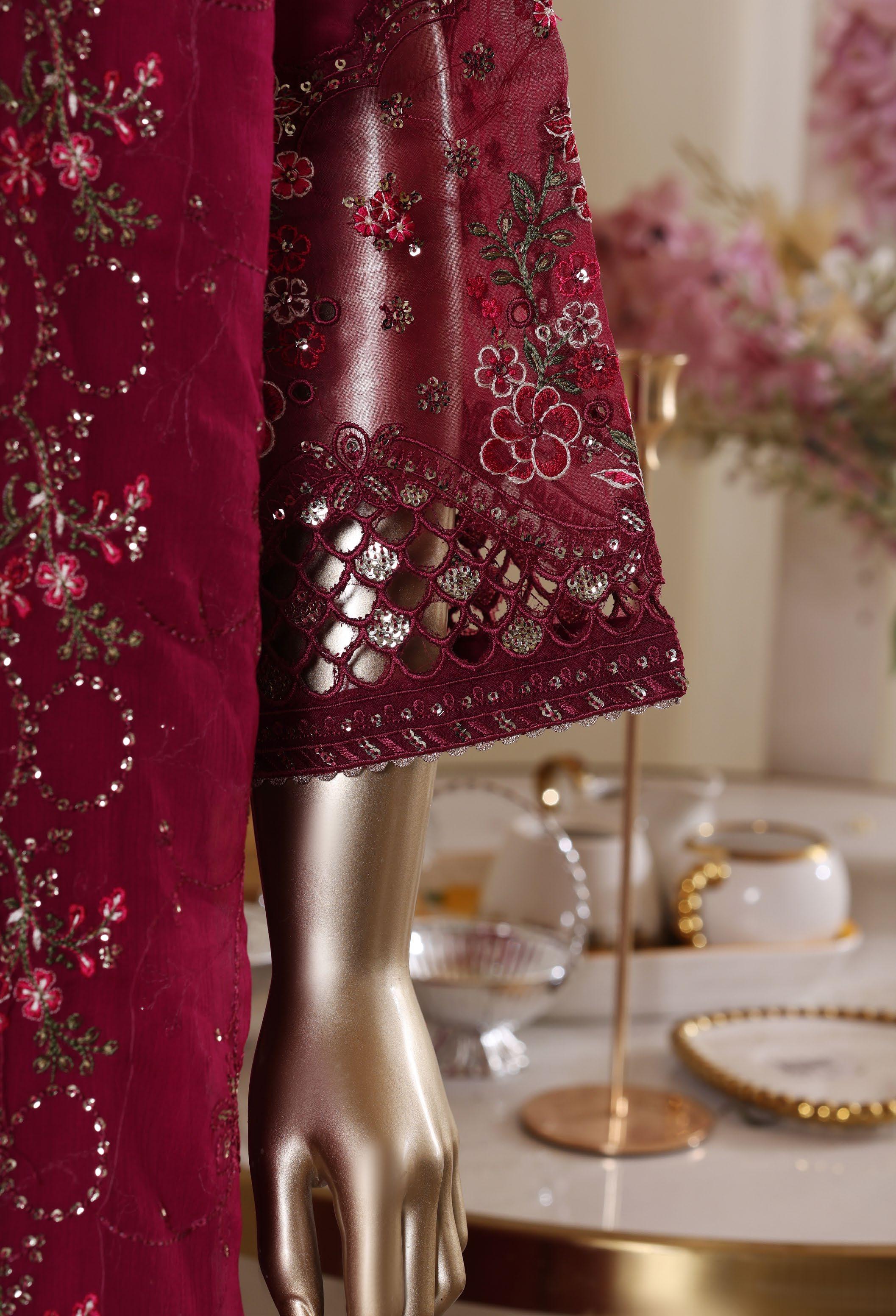 Bin Saeed Luxury Laserkari Heavy Embroidery Festive Vol-02 3Piece Stitched Collection 2026 D#-26
