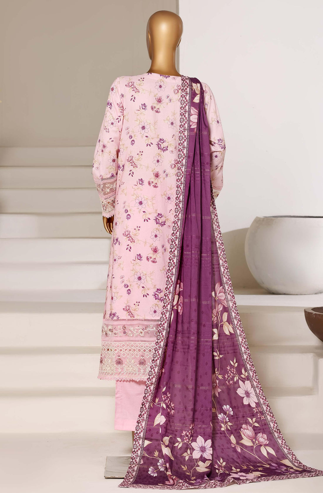 Sadabahar Luxury Long Length Festive Lawn Embroidery 3Piece Stitched COLLECTION 2026. D-03