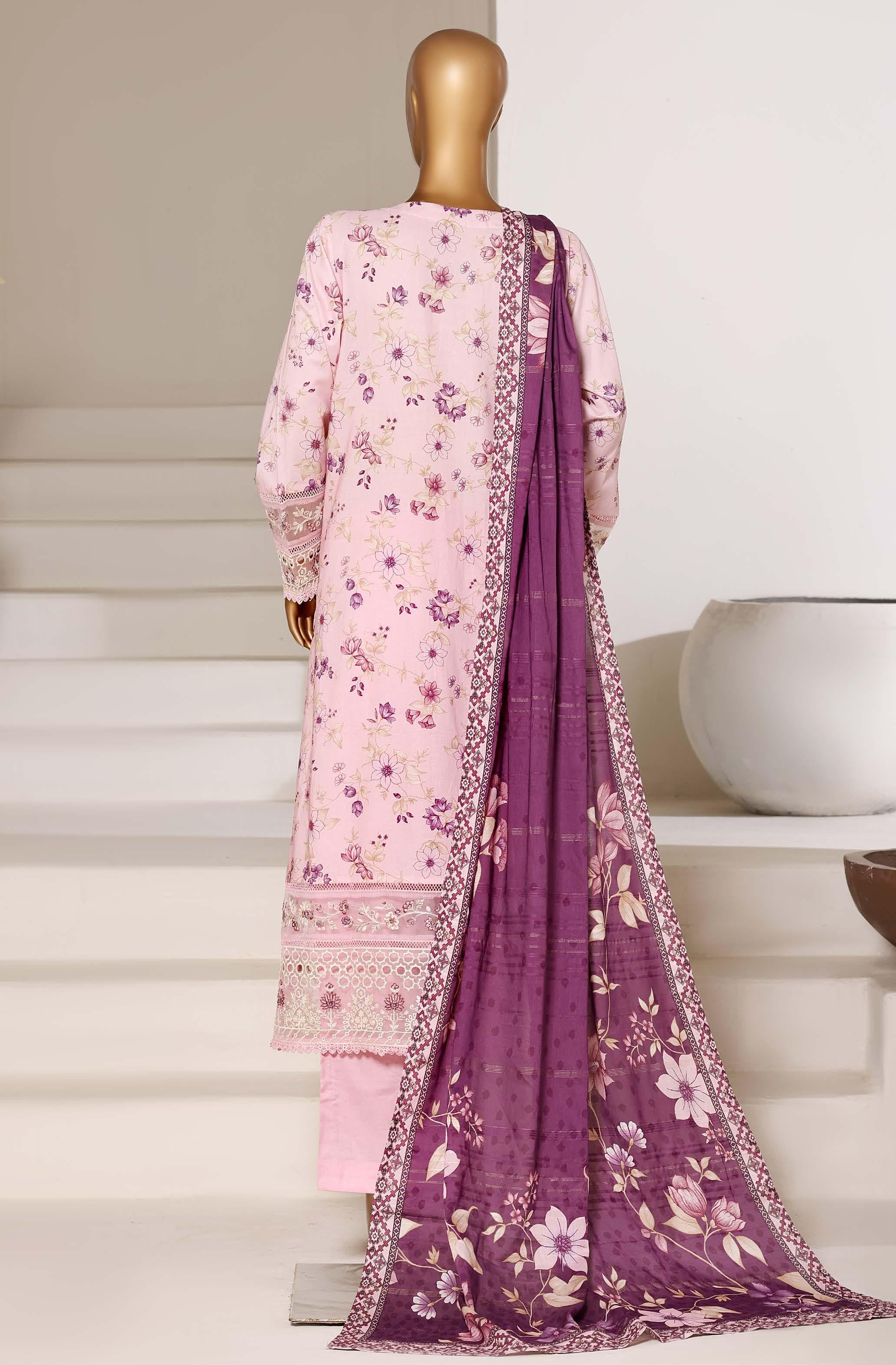 Sadabahar Luxury Long Length Festive Lawn Embroidery 3Piece Stitched COLLECTION 2026. D-03