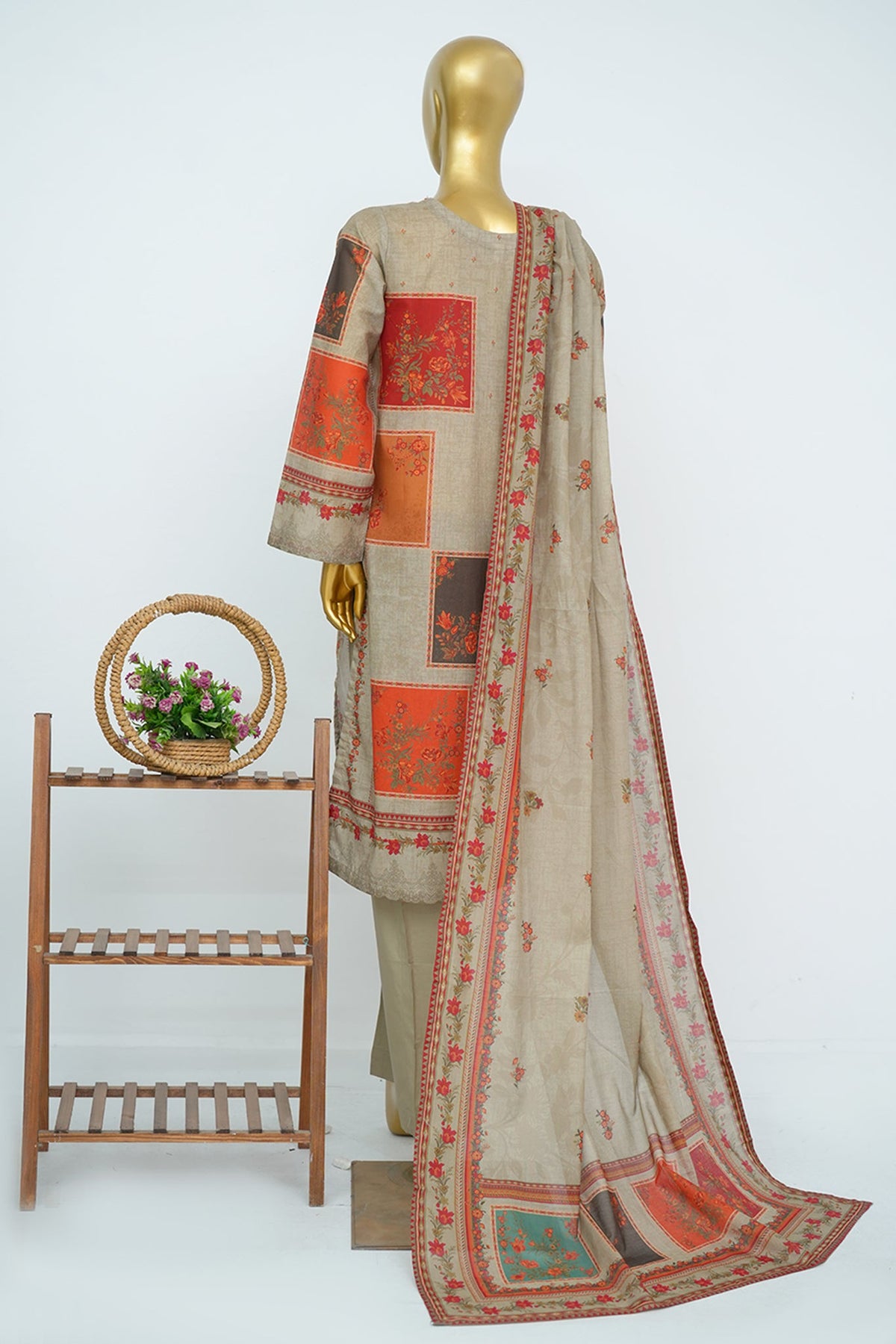 BIN SAEED Luxury Lawn Printed 3pcs Stitched Vol-30 3Piece Stitched COLLECTION 2026 D#-143