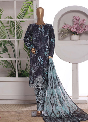HZ °GULDOZI° Luxury Lawn Embroidery 3Piece Stitched Collection 2026 D#05