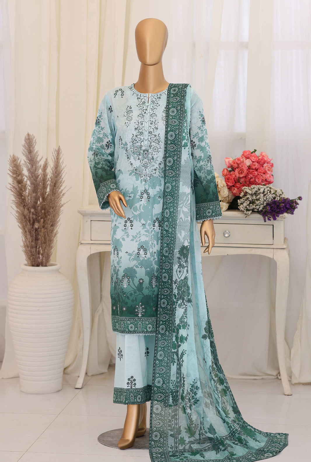 Virsa by HZ Textiles Embroidered Lawn Unstitched 3Piece Collection 2026 D#-05