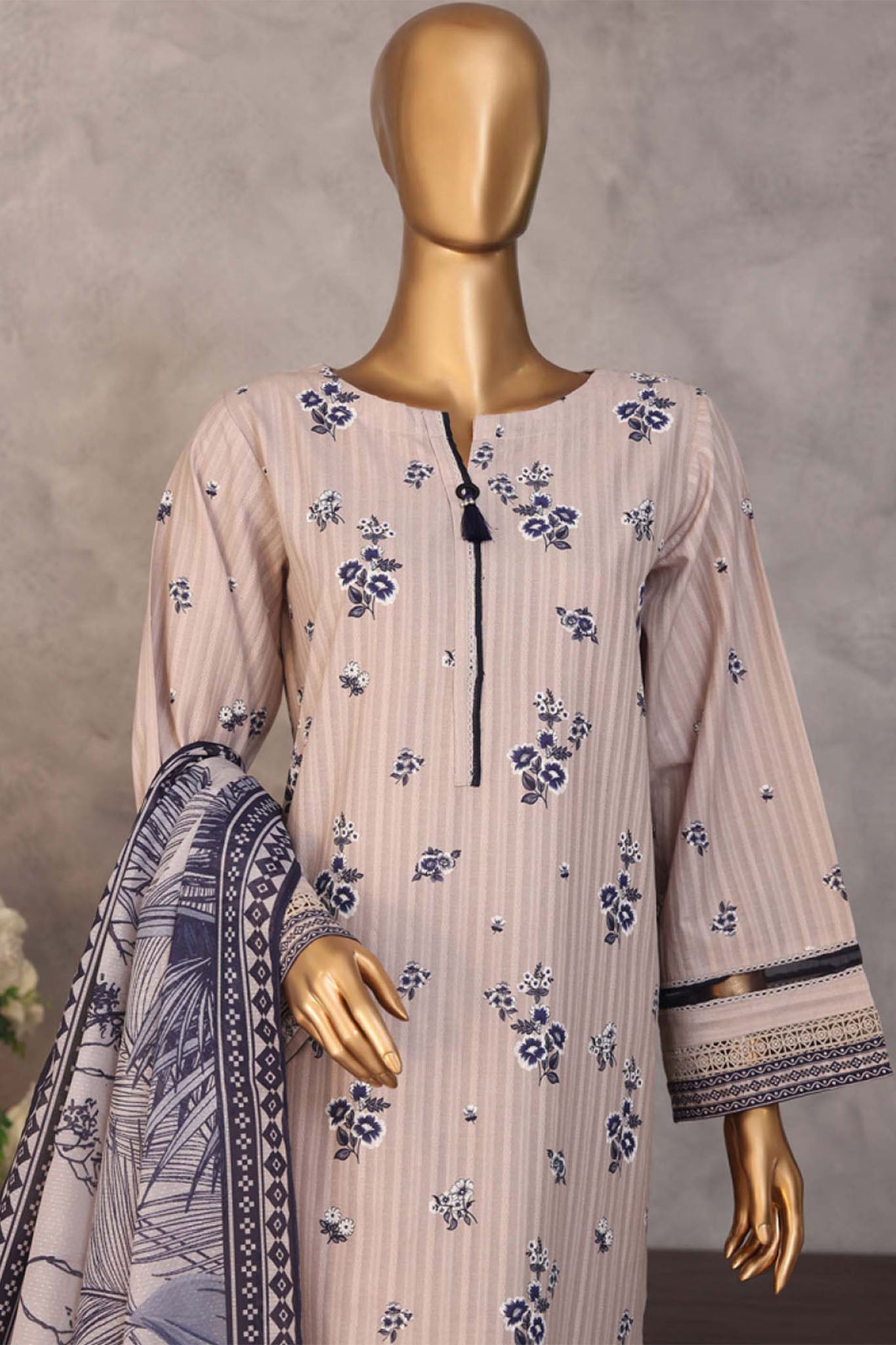 Enchant By HZ Stitched 3 Piece Linnokara Prints Collection'2025-PLK-520