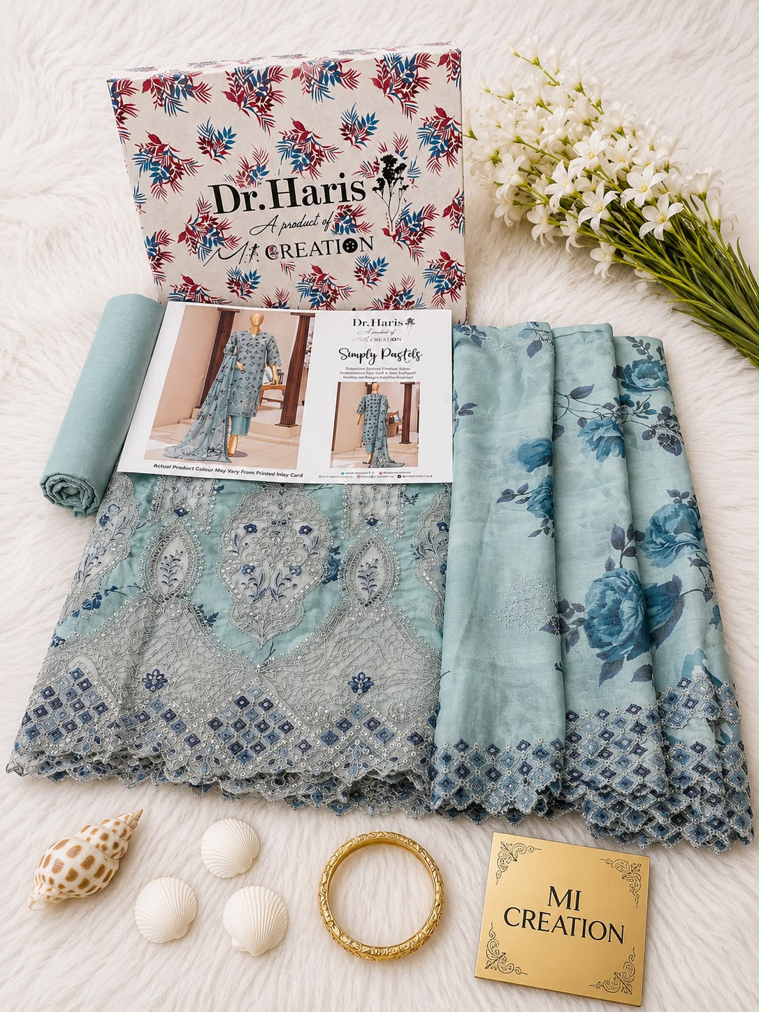 Simply Pastles By Dr Haris Mi Creation 3Piece Unstitched Collection 2026 D#-05