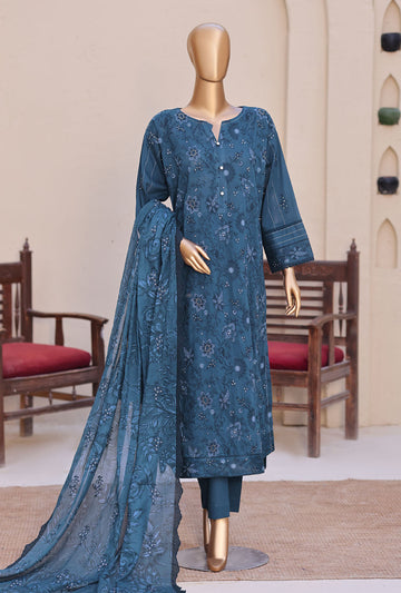 Meeras by HZ Textiles Embroidered Lawn Suit Unstitched 3 Piece Collection 2026 D#-04