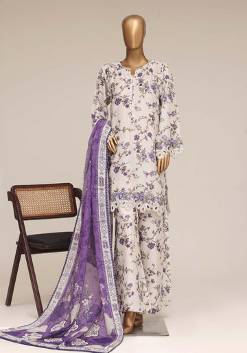Sadabahar Malika Embroidery Lawn Short Length 3Piece Stitched Vol-10 Collection 2026 D#03