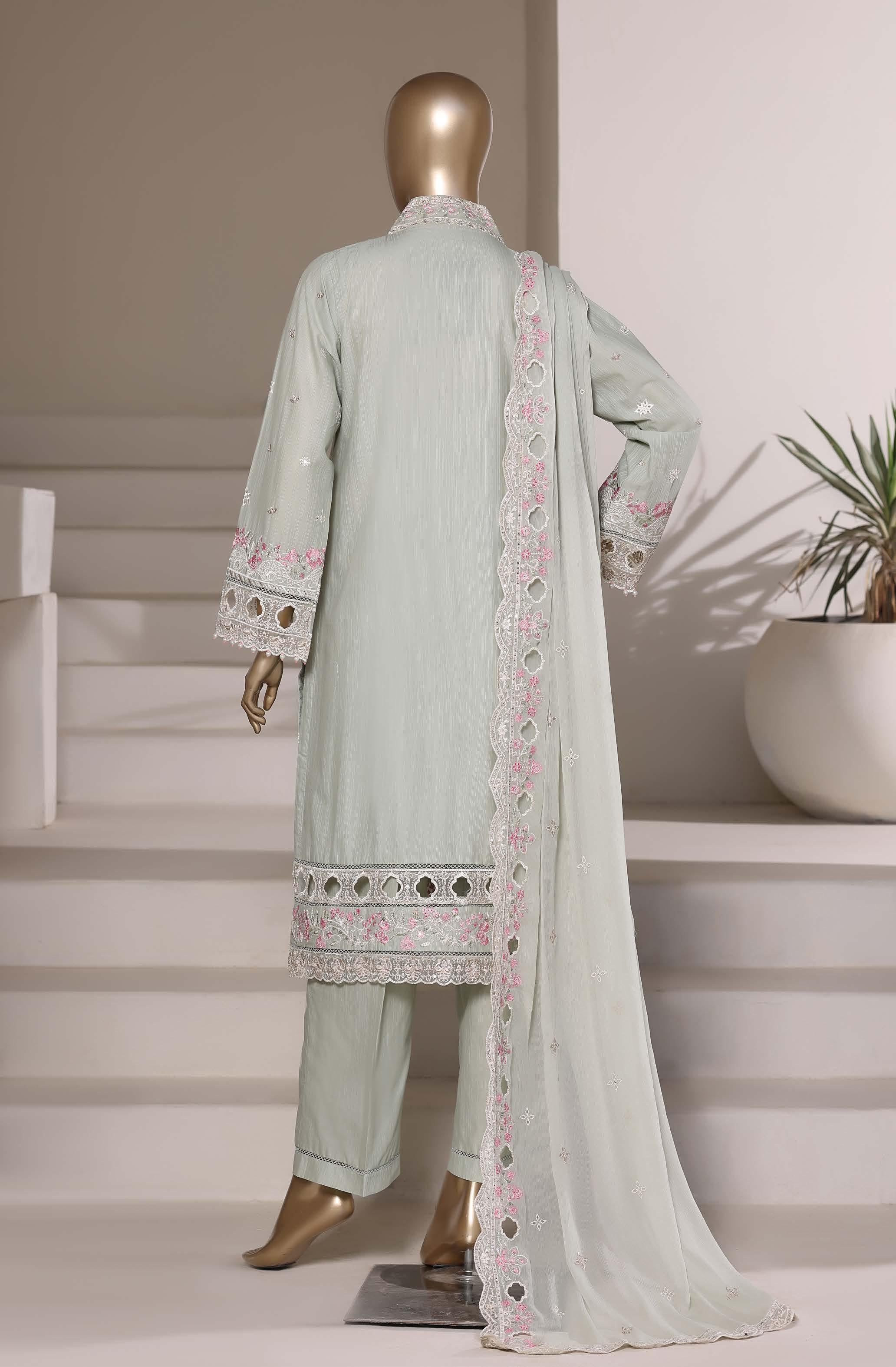 Sadabahar Luxury SlubViscous Lawn Embroidery With Chiffon Embroidery Dupatta Stitched Vol-01 Collection 2026. LEL-10