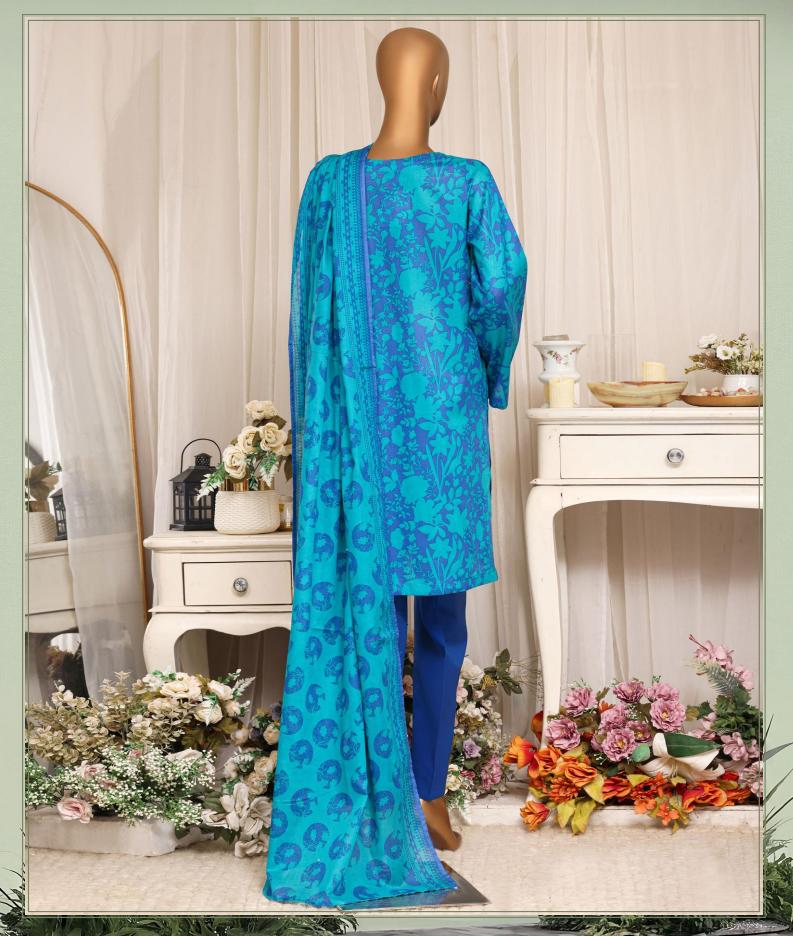 HZ Daily Wear Luxury Lawn Printed Vol-12 3Piece Stitched Collection 2026 D#-01