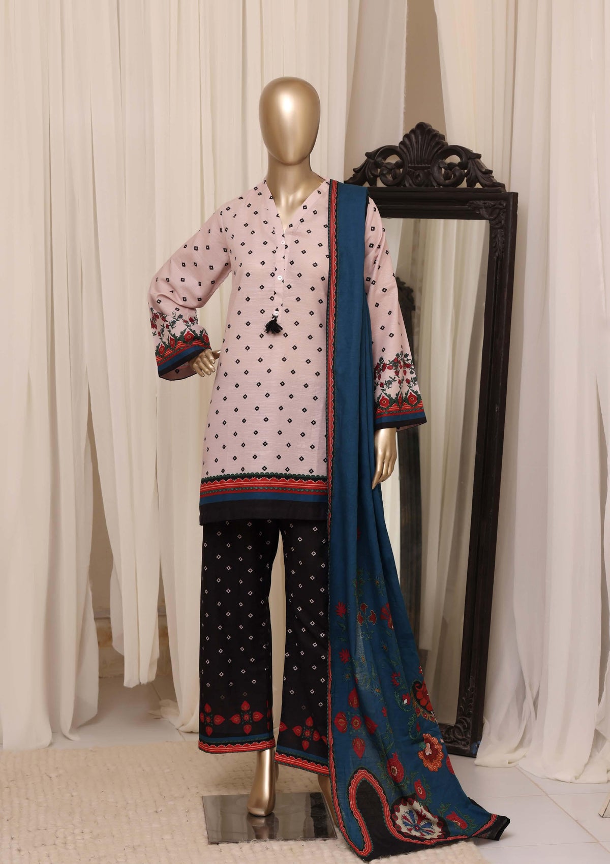 Sadabahar Luxury Khaddar Printed Winter 3Piece Vol-02 Collection SDKHV2-07