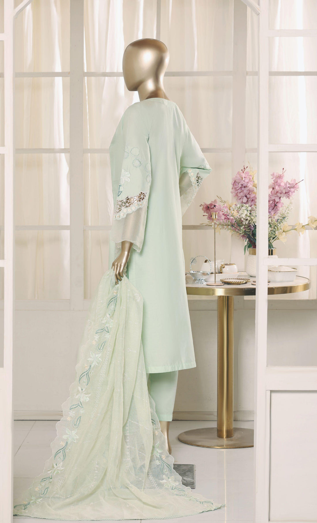 Bin Saeed Luxury Laserkari Heavy Embroidery Festive Vol-02 3Piece Stitched Collection 2026 D#-27
