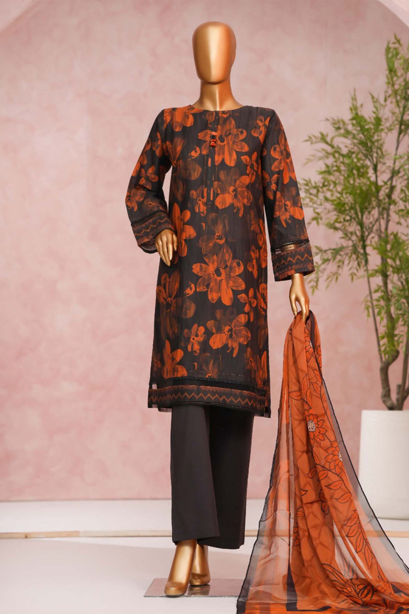 Enchant By HZ Stitched 3 Piece Linnokara Prints Collection'2025-PLK-514