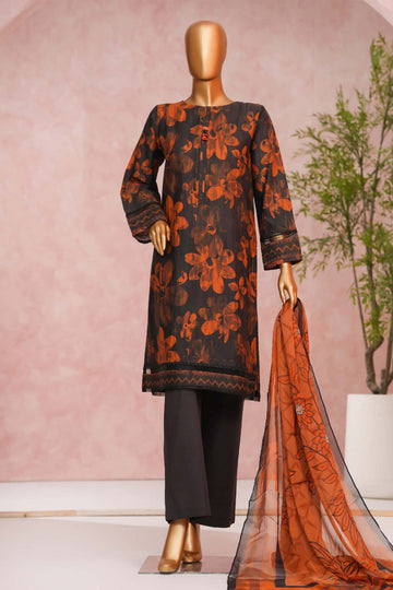 Enchant By HZ Stitched 3 Piece Linnokara Prints Collection'2025-PLK-514