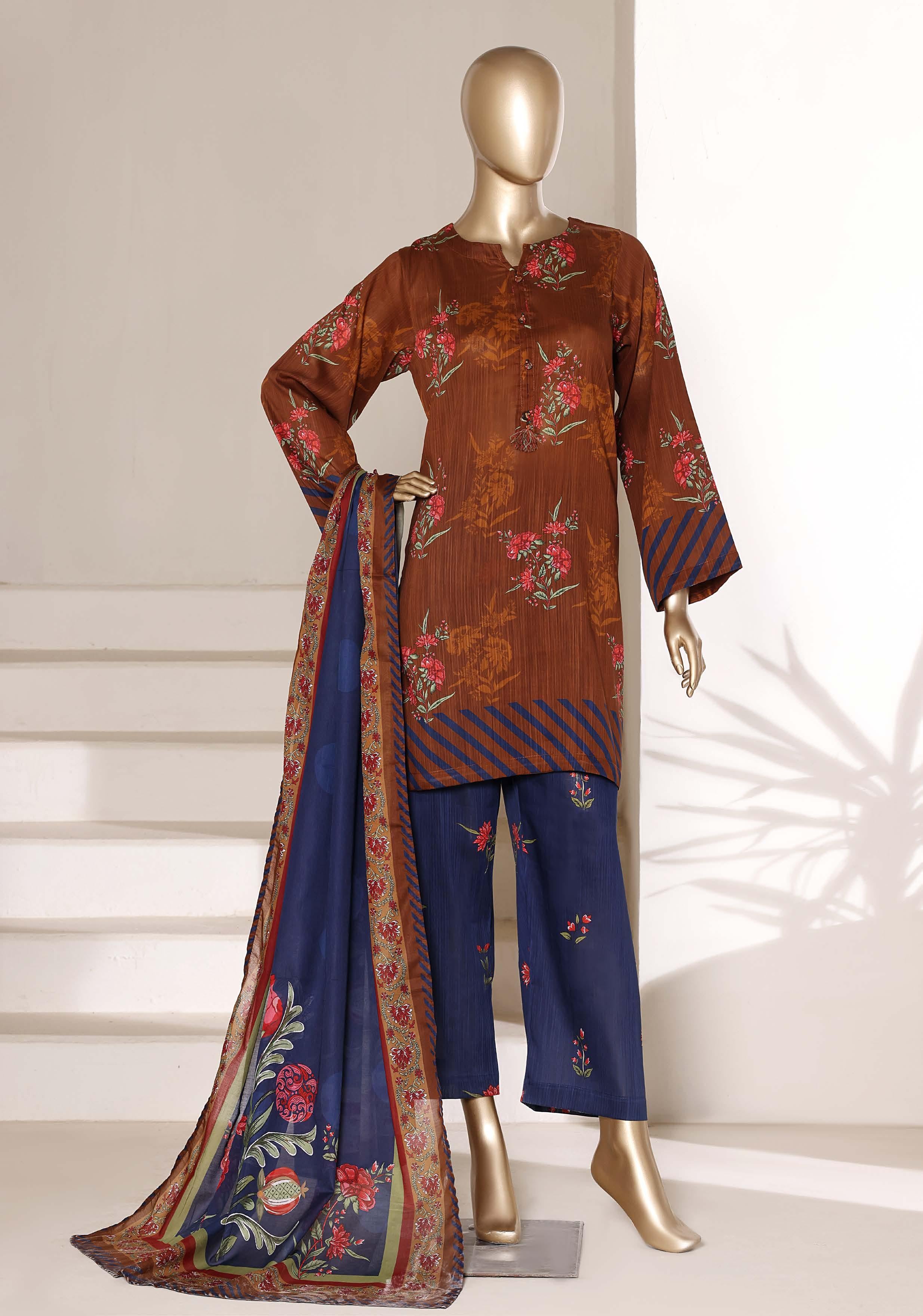 Sadabahar Lawn Printed Short Length Vol-01 3Piece Stitched Collection 2026 D#-01