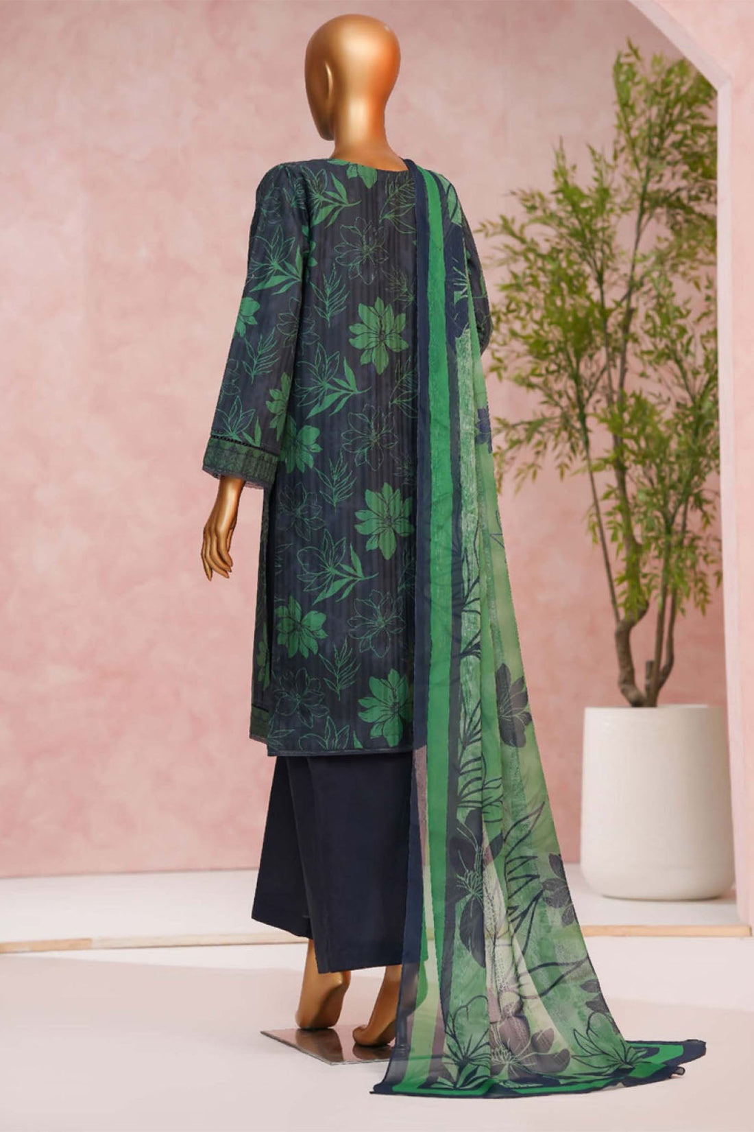 Enchant By HZ Stitched 3 Piece Linnokara Prints Collection'2025-PLK-516