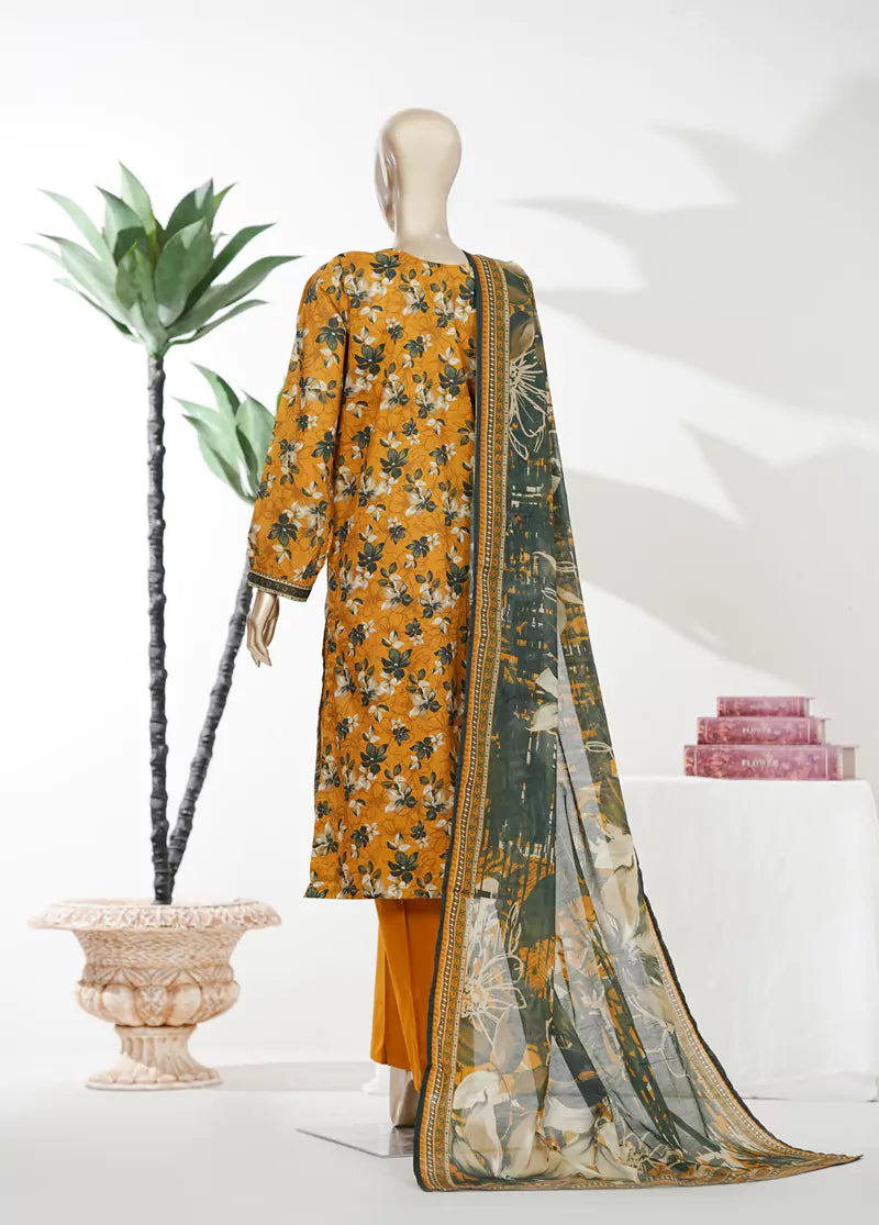 BIN SAEED Luxury Lawn Printed 3pcs Stitched Vol-18 3Piece Stitched COLLECTION 2026 D-04