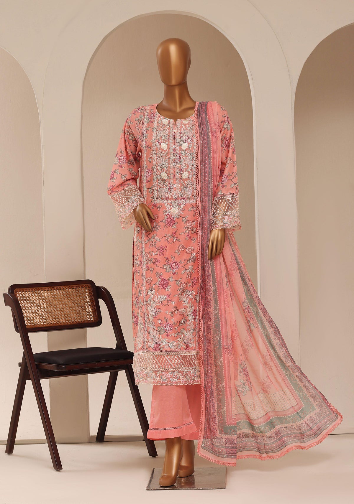 Sadabahar Luxury Signature Festive Embroidery Ready To Wear 3Piece Stitched Collection 2026 D#02