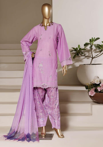 Sadabahar Luxury Eclair Solid  Textured Lawn Embroidery With Digital Printed Chiffon Dupatta With Printed Farshi Shalwar 3Piece Stitched Festive Edition Collection 2026. D#-05