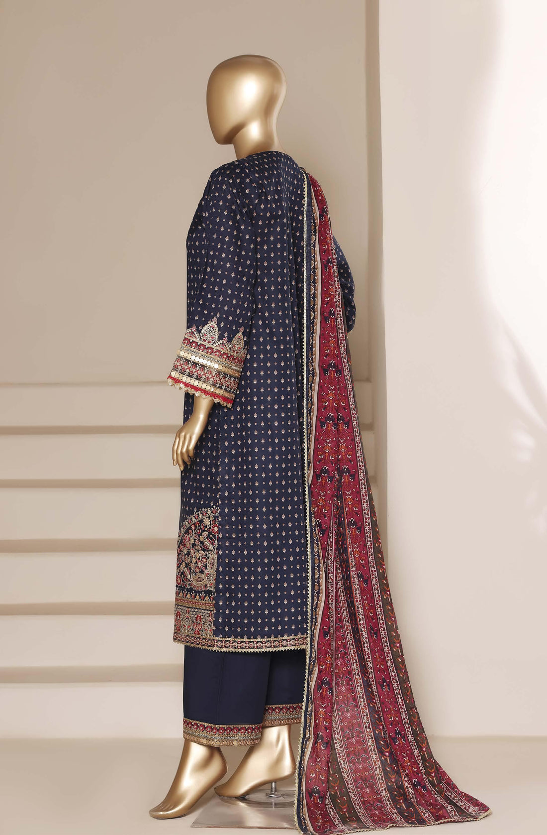 Sadabahar Luxury Regal Lawn With Digital Printed Lawn Dupatta 3Piece Stitched Eid Festive Edition Collection 2026. D#-03