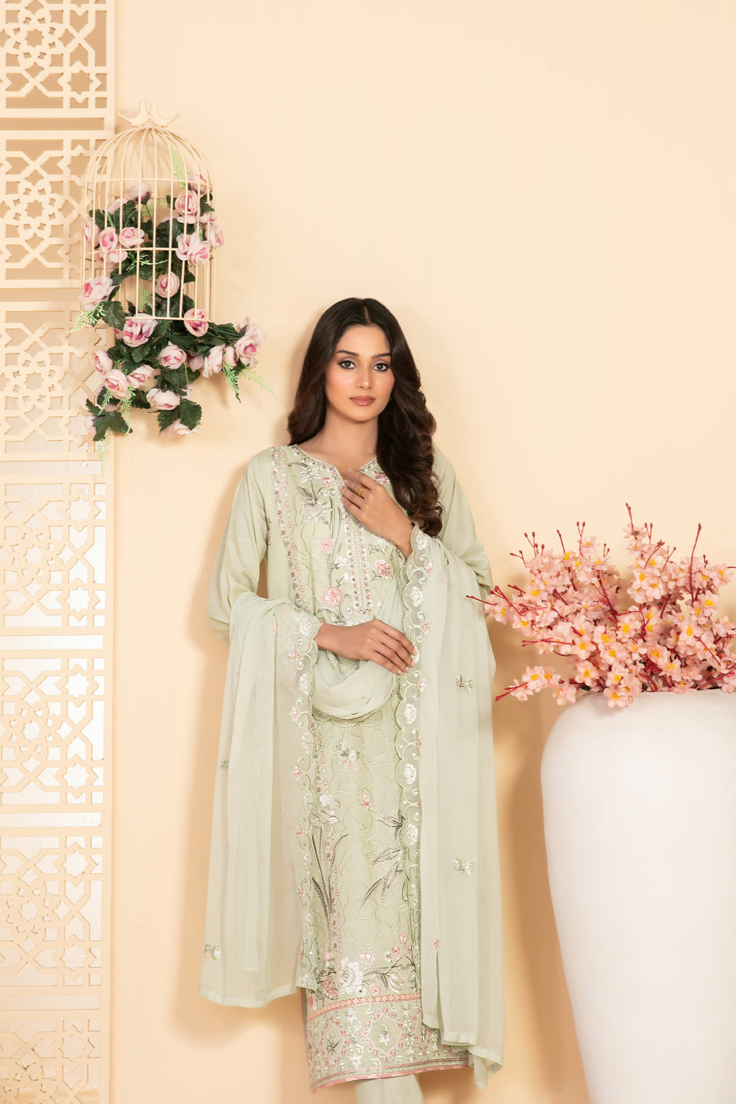 TAABIR BY TAWAKKAL LUXURY FESTIVAL 3PIECE STITCHED COLLECTION 2026 D#03