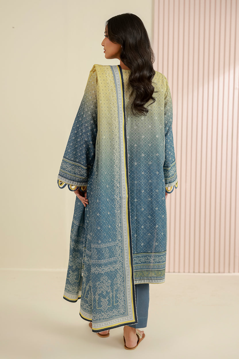 Zellbery Luxury Lawn Printed 3Piece Unstitched Collection 2026 WUS26X31005