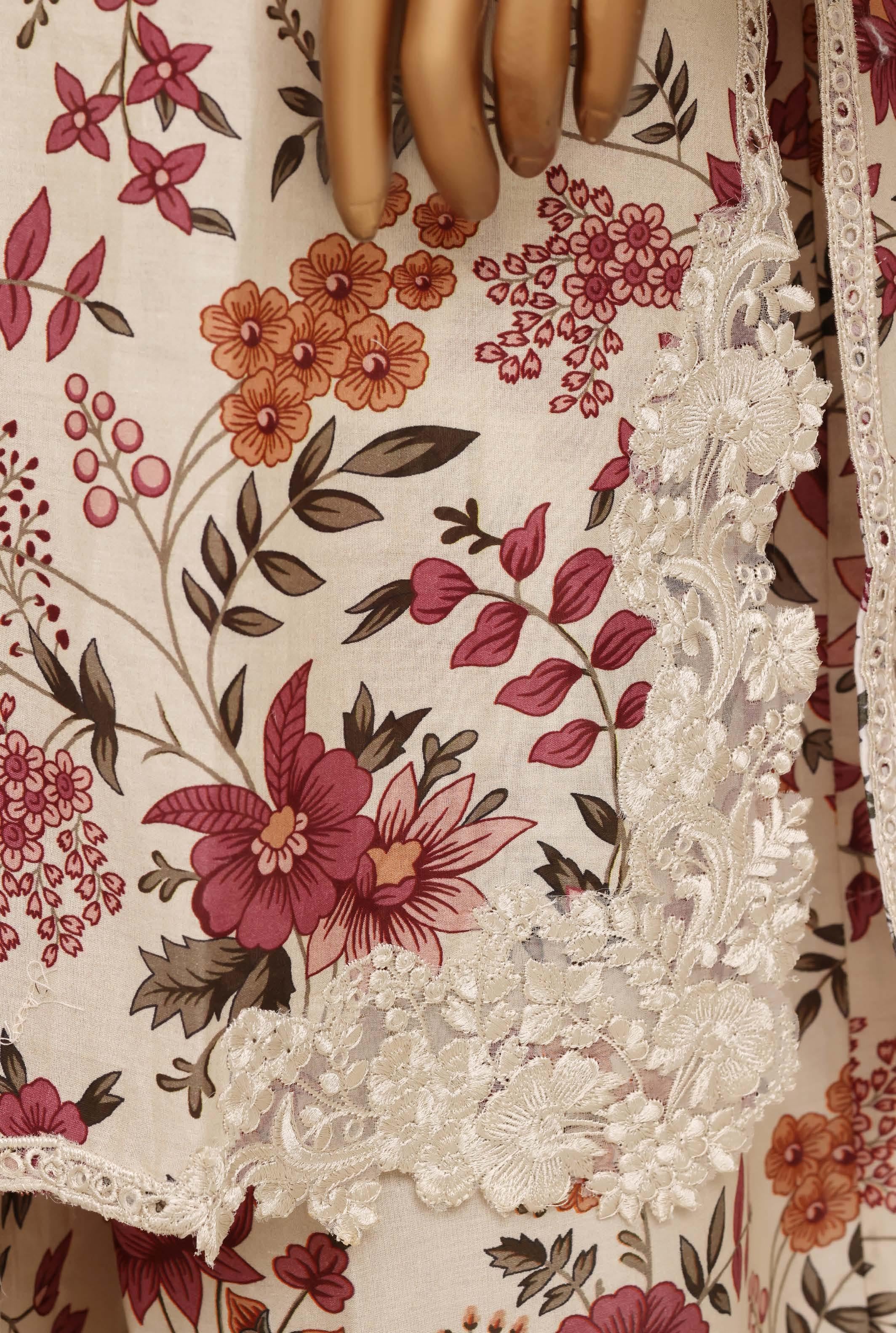 Sadabahar Malika Embroidery Lawn Short Length 3Piece Stitched Vol-10 Collection 2026 D#01