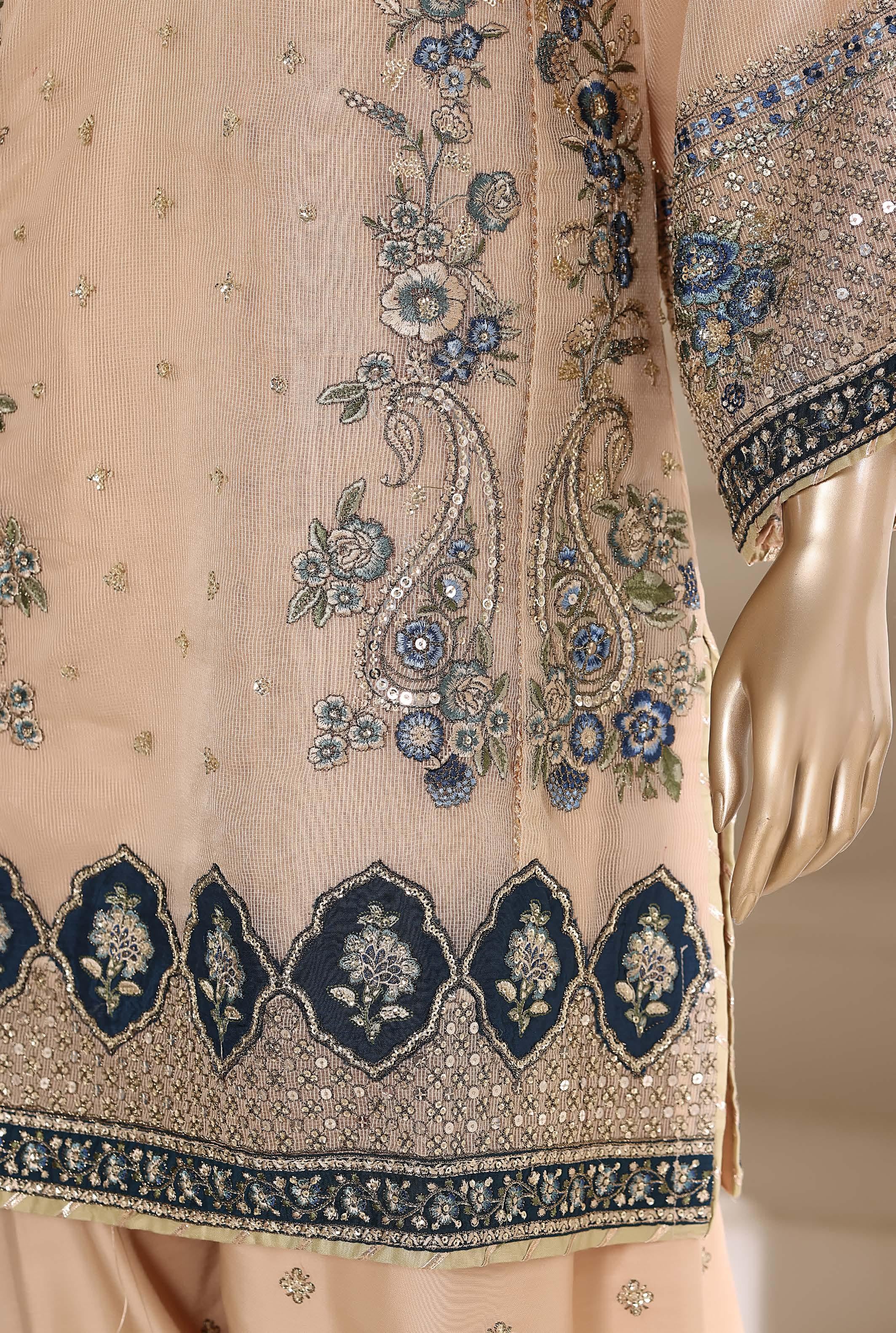 SADABAHAR LUXURY FORMAL FESTIVE °MAHPARA° ORGANZA EMBROIDERED 3PIECE STITCHED Vol-03 COLLECTION 2026 D#-01