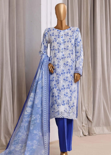 HZ Textiles Luxury Laserkari Embroidered Lawn Suit Stitched 3 Piece 2026 D#-08