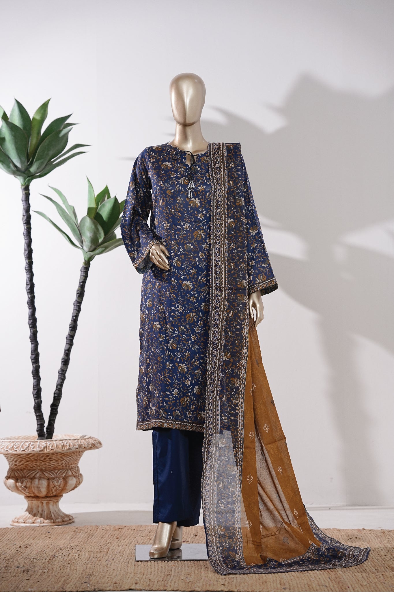 BIN SAEED Luxury Lawn Printed 3pcs Stitched Vol-18 3Piece Stitched COLLECTION 2026 D-#46