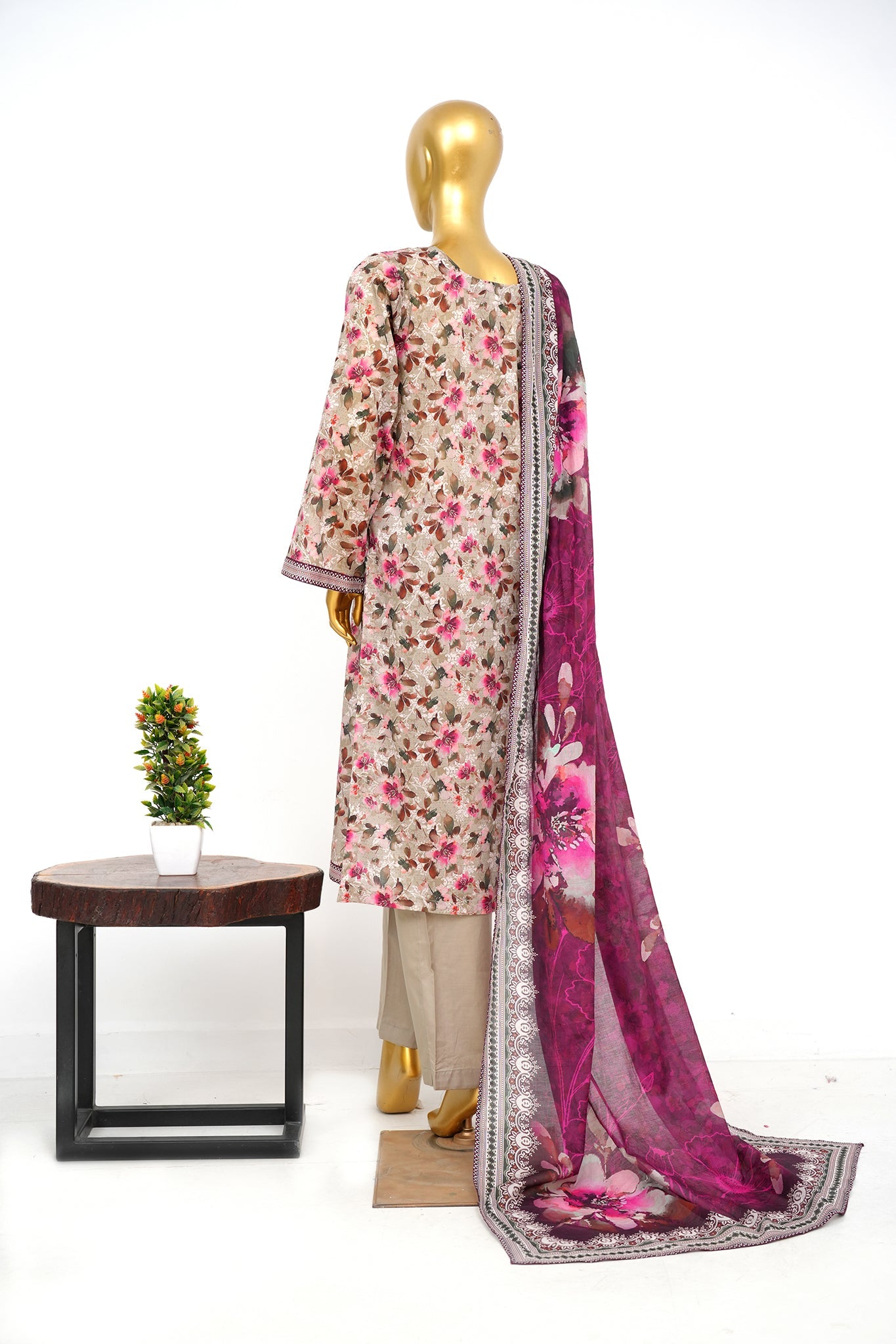 BIN SAEED Luxury Lawn Printed 3pcs Stitched Vol-30 3Piece Stitched COLLECTION 2026 D#-91