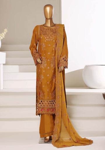 Sadabahar Luxury SlubViscous Lawn Embroidery With Chiffon Embroidery Dupatta Stitched Vol-01 Collection 2026. LEL-03