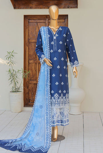 Oriental Printkari by HZ Textiles Embroidered Cambric Suit Unstitched 3 Piece 2025 OPS - 06