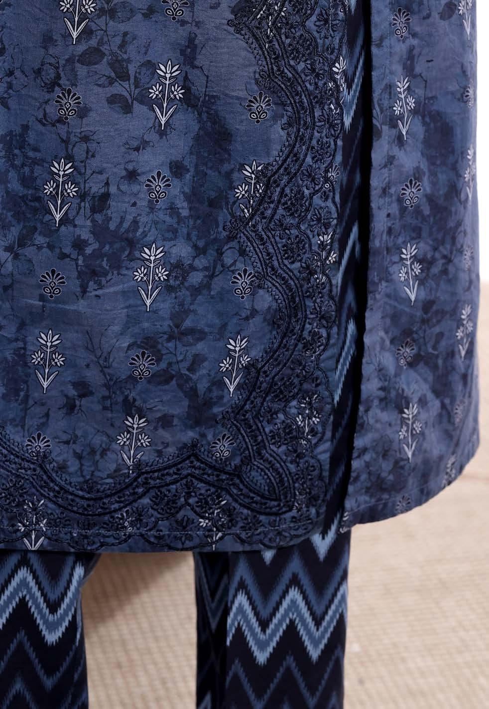 HZ °GULDOZI° Luxury Lawn Embroidery 3Piece Stitched Collection 2026 D#01
