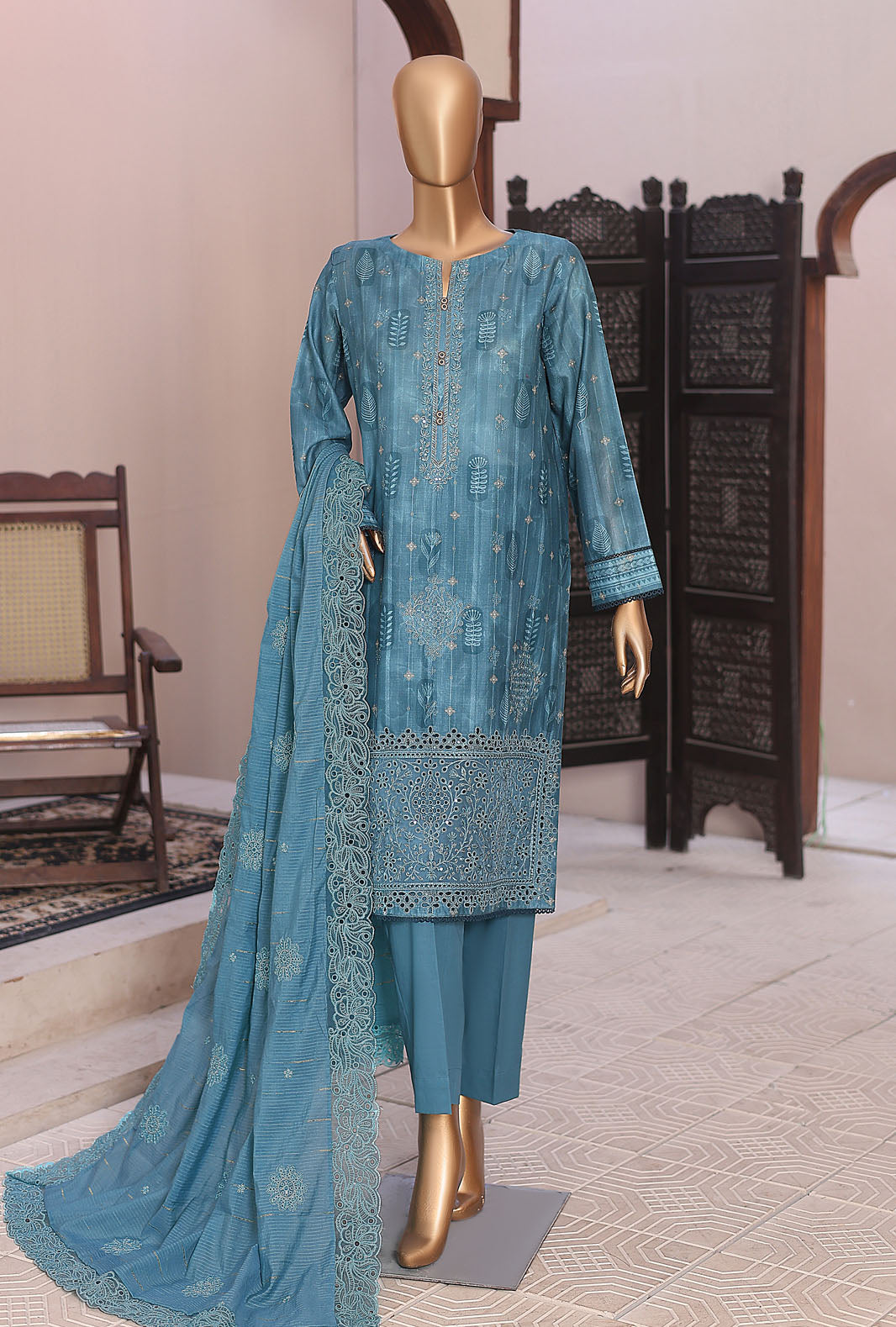 Ninokara by HZ Textiles Embroidered Jacquard Suit Unstitched 3 Piece Collection Vol-03 2026 D#-01