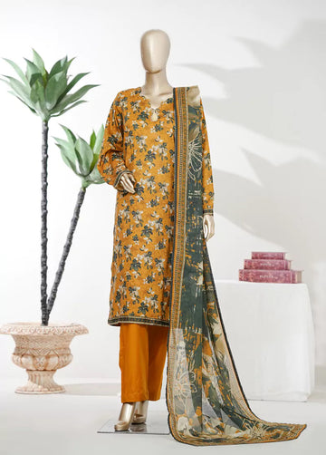 BIN SAEED Luxury Lawn Printed 3pcs Stitched Vol-18 3Piece Stitched COLLECTION 2026 D-04