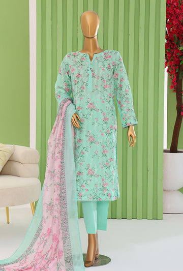 Dhagakari By HZ Textiles Embroidered Cotton Suit Unstitched 3 Piece Collection DEC-104