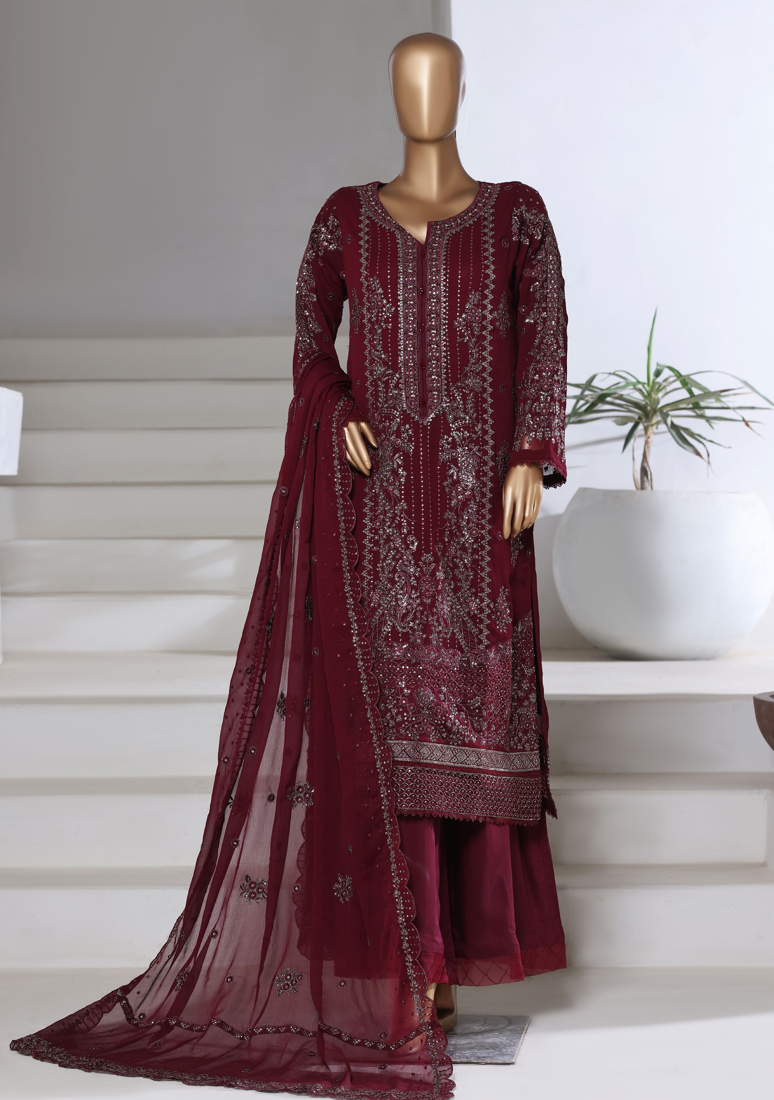 SADABAHAR Luxury Chiffon Afsanay Vol 15 3Piece Collection 2025 SAFC -1007