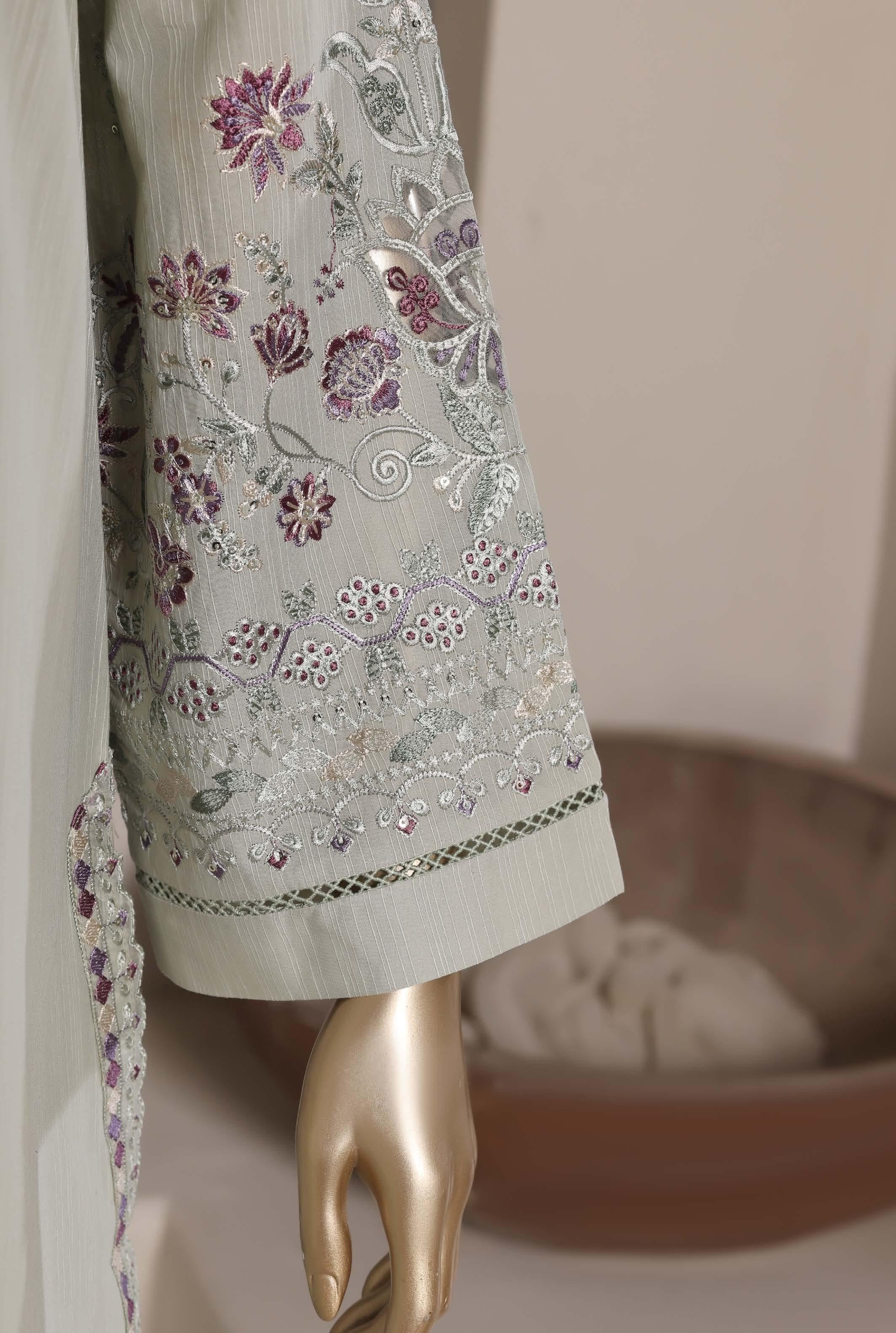 Sadabahar Luxury Eclair Solid  Textured Lawn Embroidery With Digital Printed Lawn Dupatta 3Piece Stitched Eid Festive Edition Collection 2026. D#-05