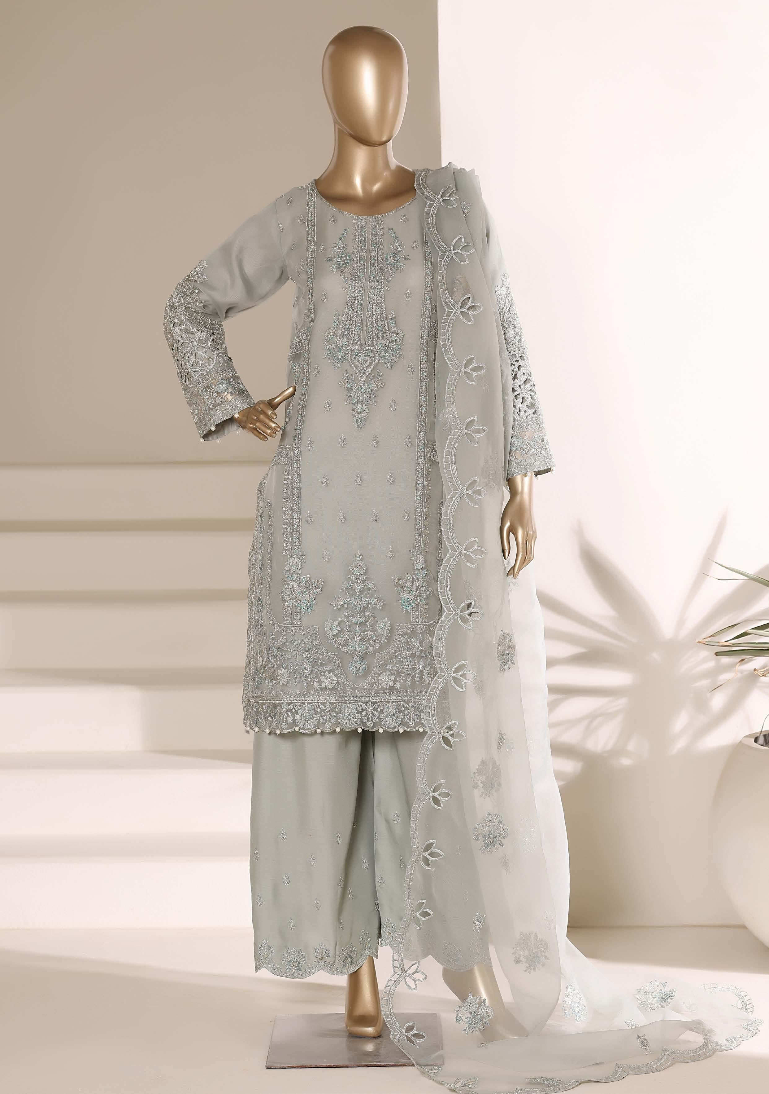 SADABAHAR LUXURY FORMAL FESTIVE °MAHPARA° ORGANZA EMBROIDERED 3PIECE STITCHED Vol-03 COLLECTION 2026 D#-03