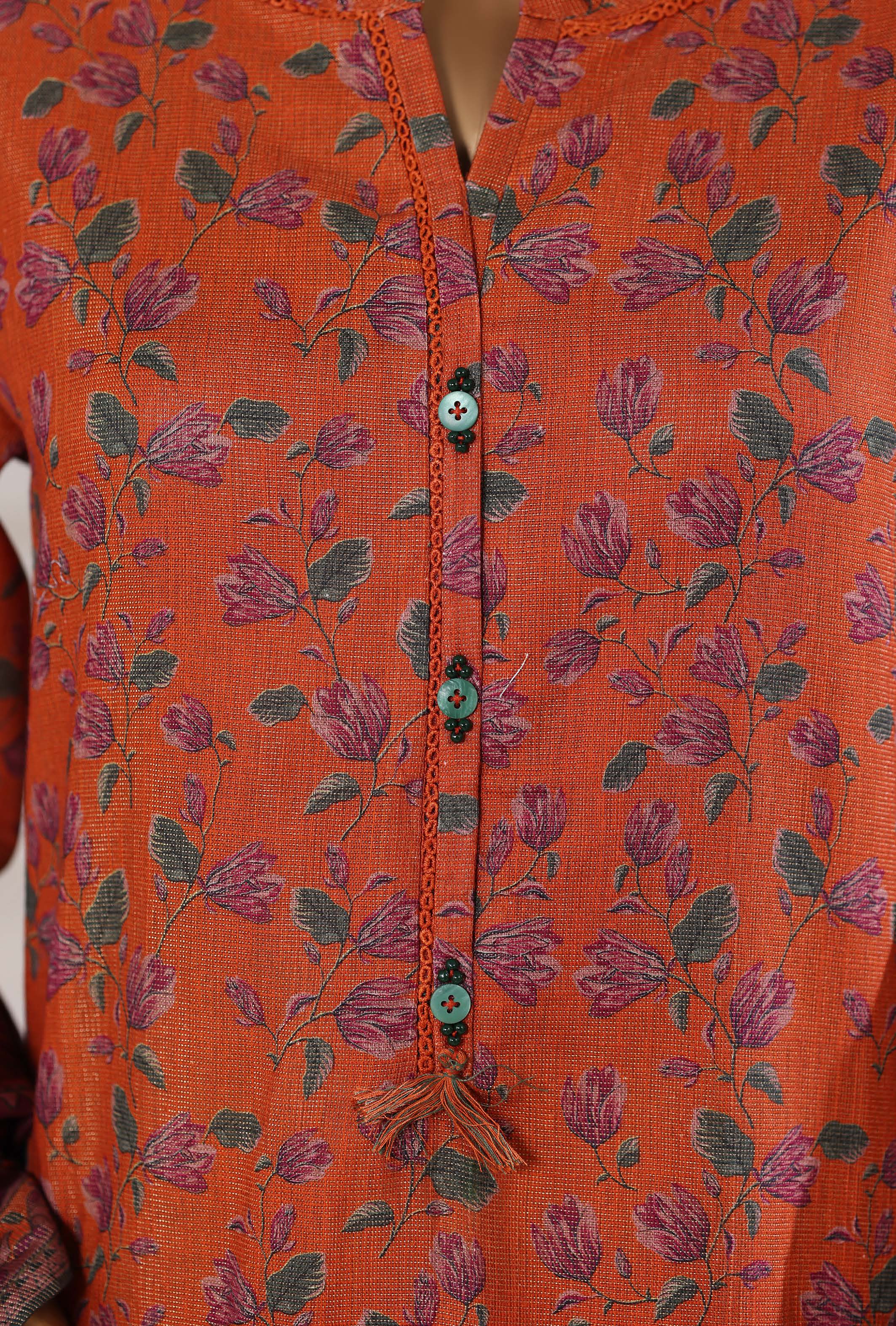 Sadabahar Shimmer Printed Khadder 3PCS Stitched Vol—1 Collection 2025 D-01